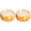 2Pièces En Céramique Pour Petits Animaux Couleur Orange 3