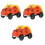 3Pièces Orange Lumineux Pour Enfants ABS 4