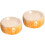 2Pièces En Céramique Pour Petits Animaux Couleur Orange 5