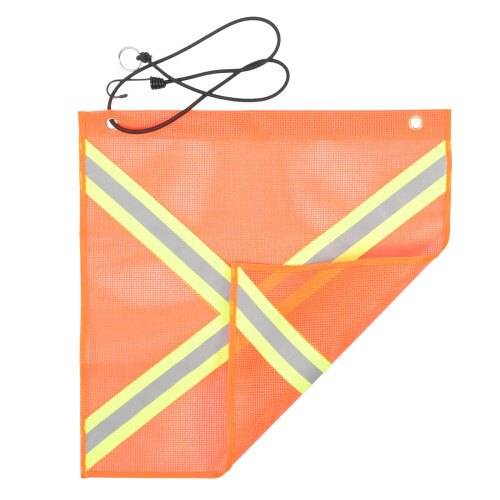 2Pièces Drapeaux Rouge PVC Réfléchissants Pour Camions 2