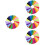 88Pièces Feutrine Patchwork Couleurs Vives Tissus De Couture 7