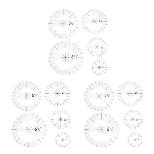 15Pièces Règles Couture En Transparent Pour Patchwork Facile 2