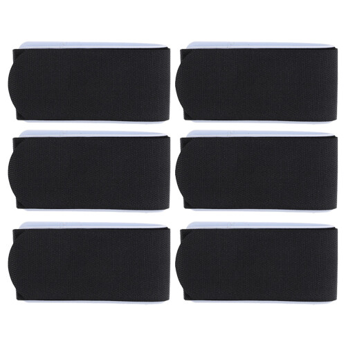 24Pièces Ceintures Fixation Snowboard Ski Noir En Nylon