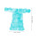 4Sets Herbruikbare Poppenkleding Vest Skyblauw Set 8