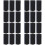 24Pièces Ceintures Fixation Snowboard Ski Noir En Nylon 7