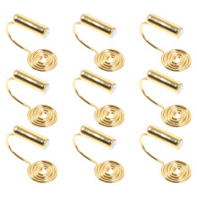 40Pièces Clips Oreilles Sans Perçage Accessoires DIY Boucles Dorées