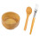 6Pièces Outils DIY Bol Bambou Coloré Pour 8