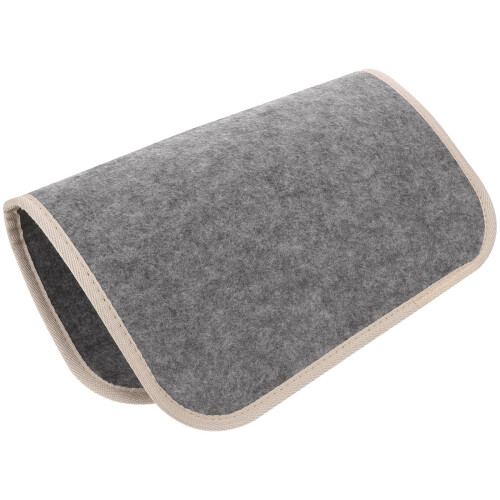 5Pièces Tapis Feutre Gris Confortable Pour Étudiants