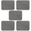 5Pièces Tapis Feutre Gris Confortable Pour Étudiants 8