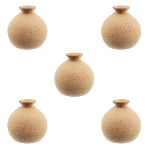5Pièces Vase Table Bois DIY Pour Fleurs Séchées 2