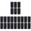 24Pièces Ceintures Fixation Snowboard Ski Noir En Nylon 4