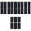 24Pièces Ceintures Fixation Snowboard Ski Noir En Nylon 5