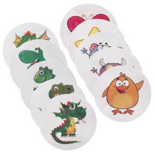 6Ensembles Stickers Apprentissage Pot Réutilisables Couleur Changeante