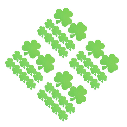 160Pièces Décorations Shamrock Vert Pour Classe Et 2