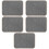 5Pièces Tapis Feutre Gris Confortable Pour Étudiants 7