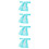 4Sets Herbruikbare Poppenkleding Vest Skyblauw Set 7