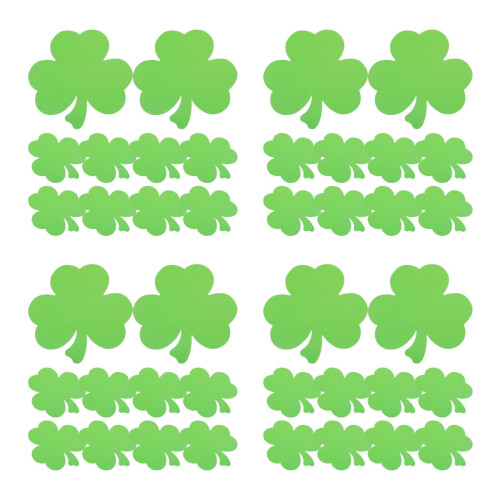 160Pièces Décorations Shamrock Vert Pour Classe Et 1