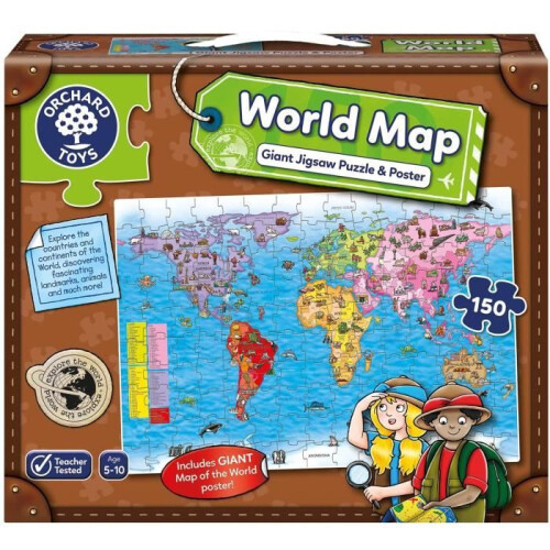 Mapa Mundial - Quebra-cabeça - POMAR