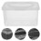 2Pièces Distributeur Lingettes Bébé PP Transparent Réutilisable Maison 8