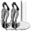 400Ensembles Supports Boucles Clip on Argentés Pour Fabrication 2