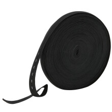 Flexible 2 cm Elastisches Strickband zum Nähen von Gürteln, Perücken & DIY Schwarz