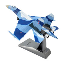 1:100 SU27 Airplane Fighter Aircraft Model with Display Stand for Tabl