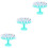 3Ensembles Blocs Plastique Astronautes Jouet Éducatif Multi Usage 5