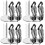 400Ensembles Supports Boucles Clip on Argentés Pour Fabrication 7