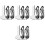 400Ensembles Supports Boucles Clip on Argentés Pour Fabrication 5
