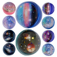 40Pièces Balles Anti-Stress Élastiques Jouet Portable Couleurs Variées