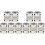 10Pièces Joint Flexible Aluminium Pour 3D Argent 2