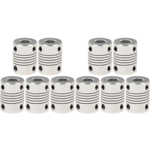10Pièces Joint Flexible Aluminium Pour 3D Argent 1