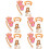 5Sets -Kopfschmuck Mit Handschuhen Bunt 6