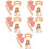 5Sets -Kopfschmuck Mit Handschuhen Bunt 7
