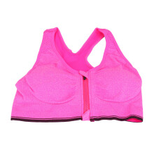 2Pcs Shockproof Push Bra Rosy Gym Bra for Yoga Exercise