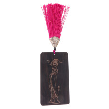 2Pcs Guzheng Nail Pick Storage Card Wooden Black Anti-Lost Accessory