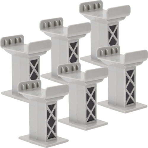 30Pcs Light Grey Train Track Bridge Kids Toy Accessories