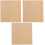 30Pcs Bamboo DIY Tags Rectangular Unfinished Khaki Cutouts for Crafts 4