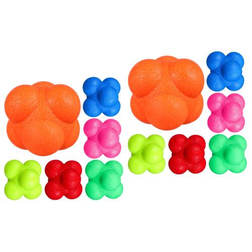 12Pcs Six-Sided Reaction Balls for Hand-Eye Coordination Training 2