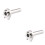 2Pcs Motorcycle Aluminum Throttle Grip Silver Universal 22Mm Handlebar 6