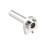 2Pcs Motorcycle Aluminum Throttle Grip Silver Universal 22Mm Handlebar 9