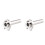 2Pcs Motorcycle Aluminum Throttle Grip Silver Universal 22Mm Handlebar 2