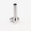 2Pcs Motorcycle Aluminum Throttle Grip Silver Universal 22Mm Handlebar 8