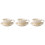3Sets Daily Use Ceramic Coffee Mug White Handle with Saucer 5