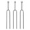 9Pcs Compact Silver 440Hz Tuning Forks for Guitar Tuning 1