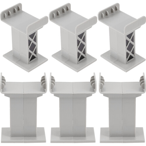 30Pcs Light Grey Train Track Bridge Kids Toy Accessories 2
