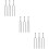 9Pcs Compact Silver 440Hz Tuning Forks for Guitar Tuning 9