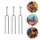 9Pcs Compact Silver 440Hz Tuning Forks for Guitar Tuning 10