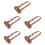 5Pcs Coffee Sleeves Reusable Handheld Cup Carrier Coffee Brown 5