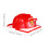 2Pcs Red Construction Toy Safety Fire Hat Educational Kids PVC 2